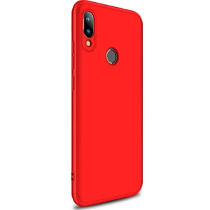 Xiaomi Redmi Note 7 Pro Kılıf Double Dip 360 Protective Kırmızı