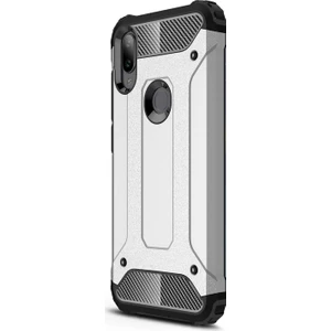 Xiaomi Mi Play Kılıf Rugged Armor Gümüş