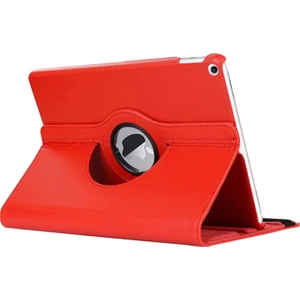 Apple iPad Air 3 10.5'' 2019 (A2152-A2123-A2153-A2154) Kılıf 360 Rotating Stand Deri Kırmızı