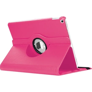 Apple iPad Air 3 10.5'' 2019 (A2152-A2123-A2153-A2154) Kılıf 360 Rotating Stand Deri Koyu Pembe
