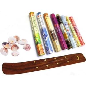 180 Çubuk Karma Tütsü - Tütsü Kayığı ve Naturel Deniz Kabukları