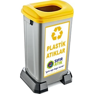 Tuncel Teknik Sıfır Atık Çöp Kovası 50 Litre-Plastik Atık