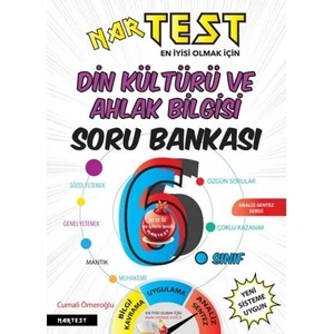 Nartest Yayınevi 6. Sınıf Din Kültürü Soru Bankası Fen Liselerine Hazırlık
