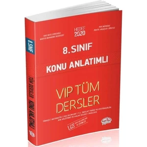 Editör Yayınları 8. Sınıf VIP Tüm Dersler Konu Anlatımlı