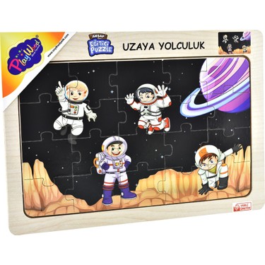 Playwood Ahşap Eğitici Puzzle / Uzaya Yolculuk Fiyatı
