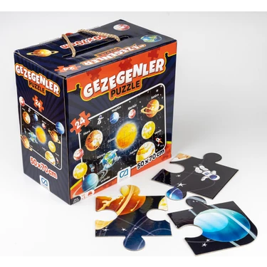 Ca Games 24 Parça Gezegenler Maxi Boy Eğitici Puzzle -