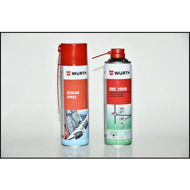 Würth Hhs 2000 Sıvı Gres 500 ml + Würth Silikon Sprey 500 ml 2'İ