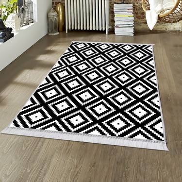 Dormina Pamuklife Suni Deri Tabanli Kaymaz Taban Hali Yolluk Semerkand 140 X 120 Trendyol