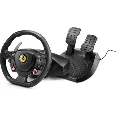 Thrustmaster T80 Ferrari 488 GTB Edition Resmi Lisanslı Kablolu Yarış Direksiyonu ve Pedal Seti –