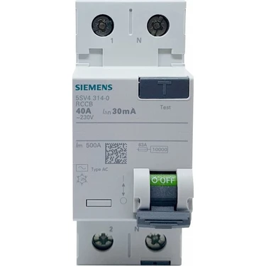 Siemens 40A 30MA 230V Kaçak Akım