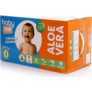 Baby Me Aloe Vera Maxi 4 Numara Bebek Bezi 7 14 Kg 100 Fiyati