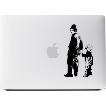 white apple laptop sticker