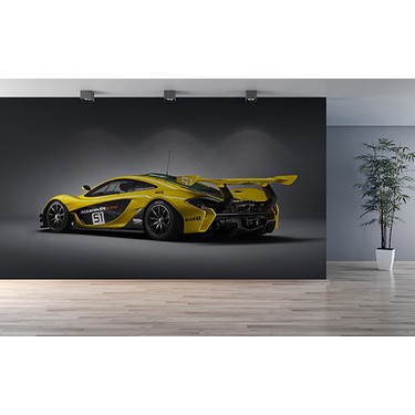 Moda Duvar Sari Mclaren P1 Duvar Kagidi Tek Parca Kanvas 200 Fiyati