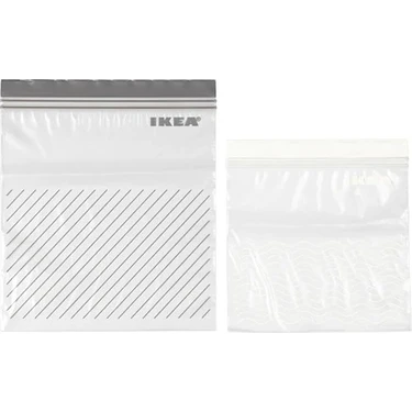 IKEA Istad Ki̇li̇tli̇ Buzdolabi Poşeti̇ - 50 Adet (25 adet 2,5 litre+25 adet 1,2