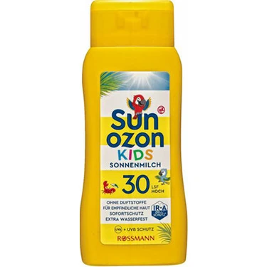 Sunozon Güneş Sütü Çocuk SPF30 Hassas Ciltler İçin 200 ml Suya Dayanıklı