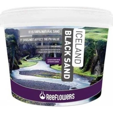 Reeflowers Iceland Black Sand 7 kg Siyah Kum