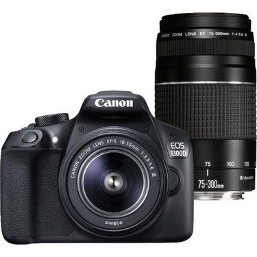 Canon Canon Eos 1300d 18 55 Mm 75 300 Mm Dc Double Lens Fiyati