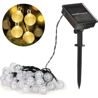 led dukkani 30 led 5 metre sari solar bahce teras balkon fiyati