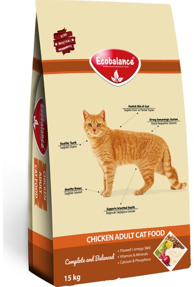 Ecobalance Tavuklu Yetişkin Kedi Maması 15 kg