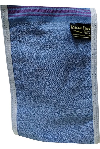 Micro Peel İpek Sırt ve Vücut Kesesi Mavi 17X25