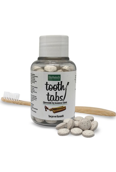 Herbatech Çiğnenebilir Diş Temizleme Tableti (Tarçın ve Karanfil)
