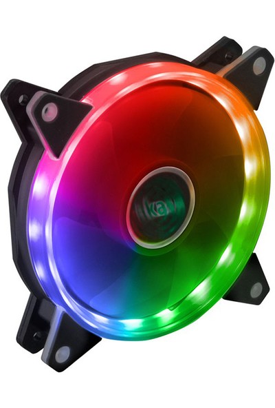 Akasa Vegas AR7 12cm Anakart Kontrollü Adreslenebilir Ring RGB LED' li Kasa Fanı (AK-FN099)