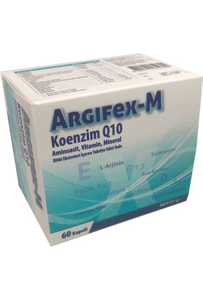 Argifex-M Koenzim Q10 60 Kapsül