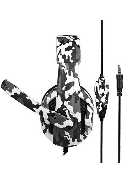 Kubite T-173 Siyah/Beyaz Renkli Mikrofonlu Oyuncu Kulaklığı