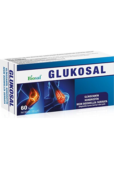 Glukozamin Kondroitin Msm Hyaluronik Asid Boswellia Serrata 60 Tablet Biosal Glukosal