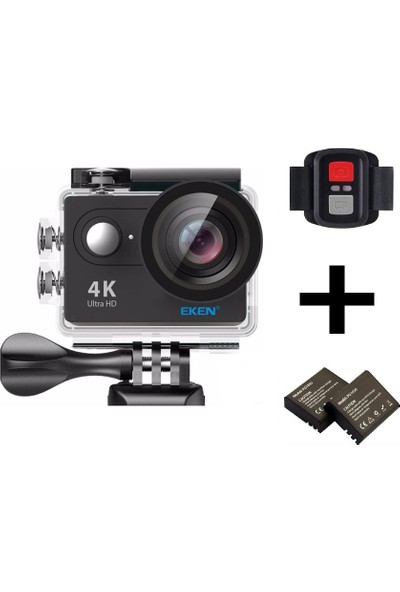 Eken H9R 4K Ultra Hd Wifi Aksiyon Kamera + Yedek Batarya - Siyah