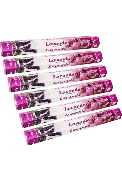 Flute Lavender İncense Sticks Lavantalı Tütsü Çubukları 20'li - 6 Adet