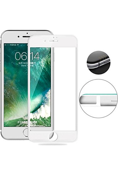 Aktif Aksesuar Apple iPhone 7 Plus 10D Full Kaplayan Curved Temperli Ekran Koruyucu
