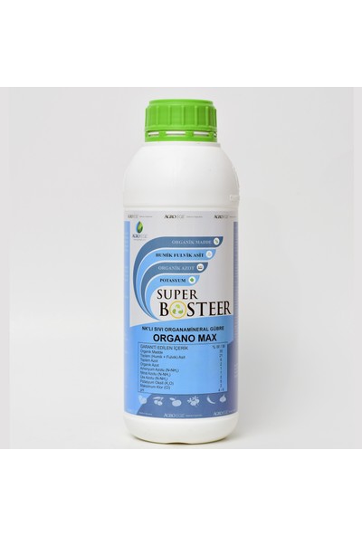 Agroege Super Bosteer Organomax Hümi̇k Fulvi̇k Asi̇t 1 lt