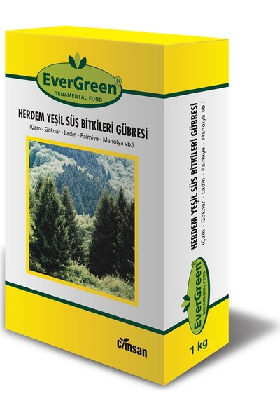 Evergreen Herdem Yeşil Ağaç Ve Çalılar İçin Fidan Gübresi - 1 kg