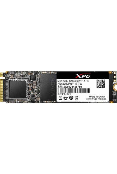 Adata XPG SX6000 Pro 1TB SX6000 Pro 2100MB/1500MBs PCIE M.2 NVMe SSD (ASX6000PNP-1TT-C)