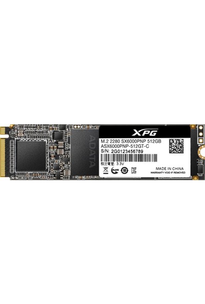 Adata XPG SX6000 Pro 512GB 2100MB-1500MB/s NVM 1.2 SSD ASX6000PNP-512GT-C