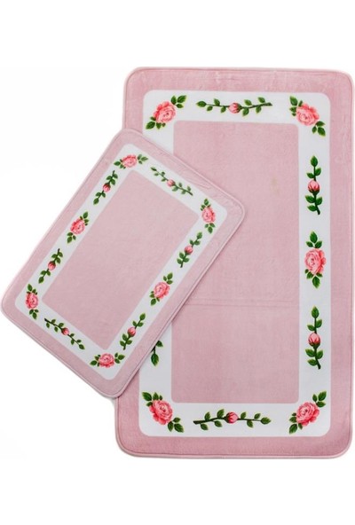 Giz Home Capri Klozet Takımı 2'li Pembe Gül