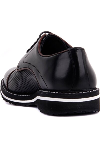 Sail Laker's Fosco Siyah Deri Eva Erkek Günlük Ayakkabı