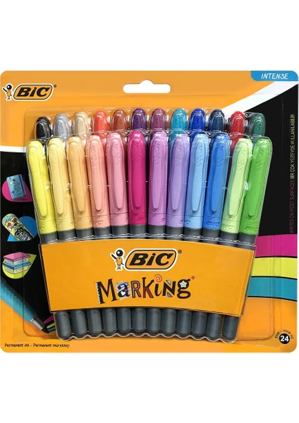 Marking Color Permanent Markör Karışık 24'lü Blister