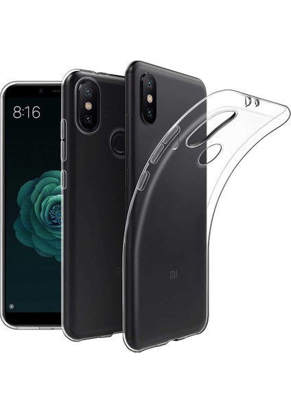 Xiaomi Mi Mix 3 Süper Şeffaf Esnek Silikon Kılıf Kamera Korumalı + Esnek Nano Cam