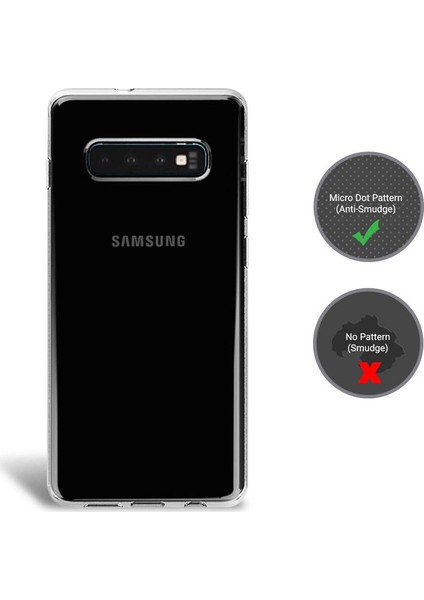 Samsung Galaxy S10 Plus Şeffaf Esnek Silikon Kılıf Kamera Korumalı