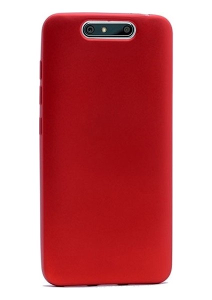 Turkcell T80 Premier Mat Silikon Kılıf Slim Fit Kırmızı + Ekran Koruyucu Cam