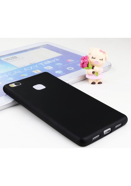 Huawei P9 Lite 2016 Mat Silikon Kılıf Slim Fit Simple Case Siyah + Ekran Koruyucu Cam fiyatları