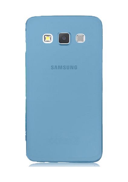 Samsung Galaxy Grand Prime Plus (J2 Prime) İnce Şeffaf Silikon Kılıf Mavi + Ekran Koruyucu Cam