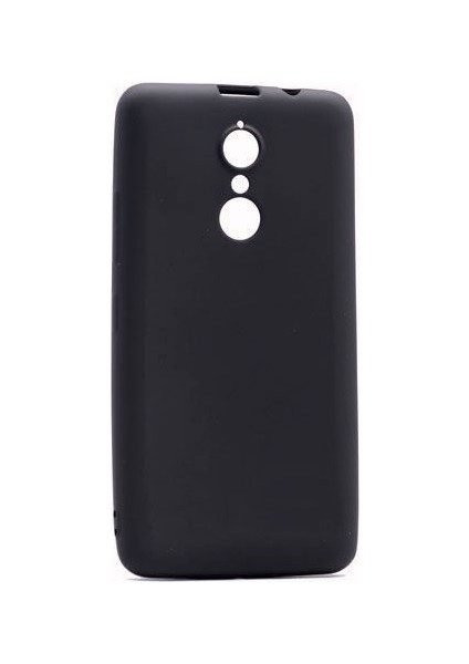 Lenovo K6 Note 5.5" Kılıf Mat Premium Silikon Kılıf Slim Fit Simple Case Siyah + Ekran Koruyucu Cam