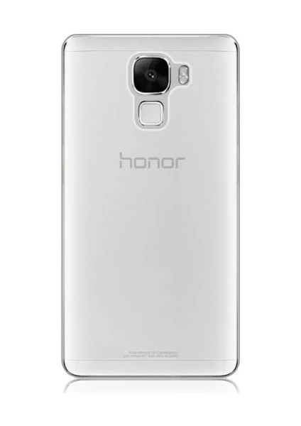 Huawei Honor 7 Silikon Kılıf Şeffaf + Ekran Koruyucu Cam