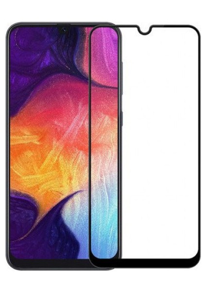 Samsung Galaxy A30 Darbe Korumalı Silikon Kılıf Şeffaf Antişok Kapak + 6D Tam Kaplayan Esnek Nano Cam