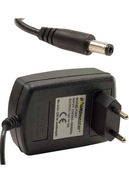 Technomax Tm-2100 12 V-3 A Priz Tipi Adaptör 5.5X2.5 Uç