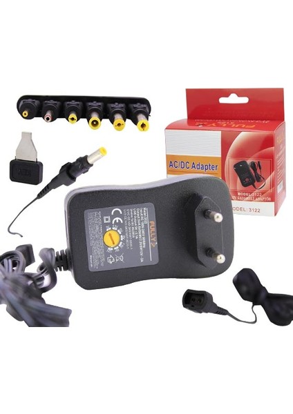 3122 3-12V-2000 Ma Kademeli Adaptör