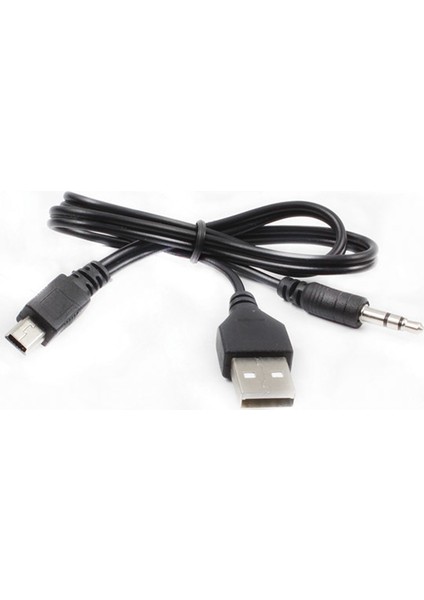 Usb To Aux - 5 Pin Kablo (Müzik Kutusu Kablosu)* Pl-8624